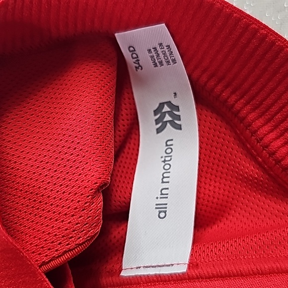 New--Women's Sculpt High Support Zip Front Sports Bra - All In Motion. 34DD - Picture 9 of 12